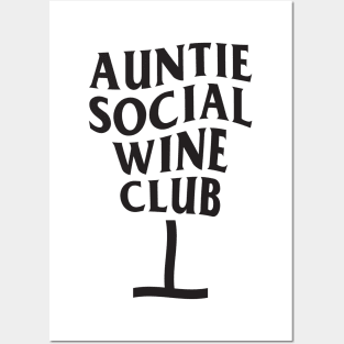 8ts Auntie Social Wine Club Posters and Art